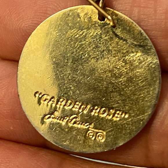 VINTAGE Laurel Burch “ Garden Rose “ earrings - Picture 3 of 5